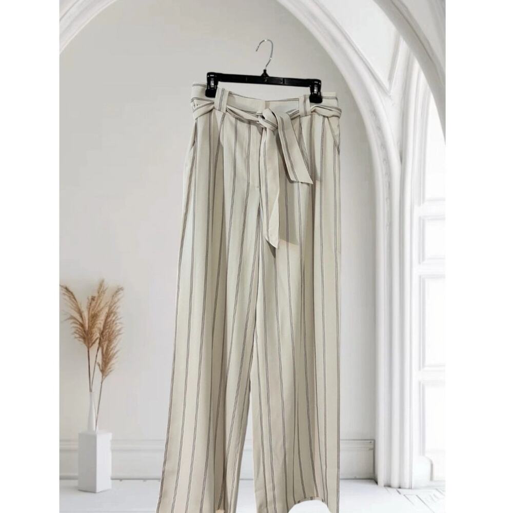 H & M Wide Leg dress pants with belt-Size 14